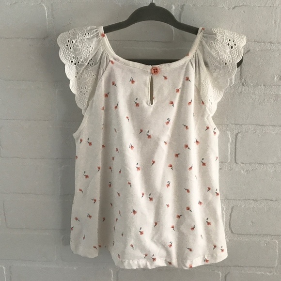 Savannah Girl’s Tank top blouse English Embroidery Cream Peach Size 4T - Picture 3 of 3